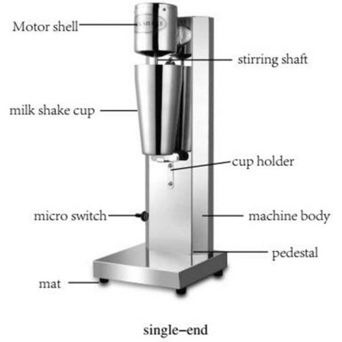  DiLiBee 650ml Milchshaker Multifunktionsmixer Milk-Shaker Bar Shaker Getranke-Shaker Mixer Milchshaker Eiweiss Shaker Drink Cocktail Mixer