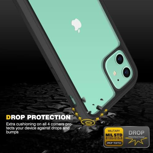  [아마존베스트]DIACLARA Compatible with iPhone 11 Case, Full Body Rugged Case with Built-in Touch Sensitive Anti-Scratch Screen Protector, Soft TPU Bumper Case Cover Compatible with iPhone 11 6.1