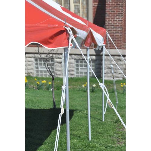  TentandTable 7 8 Long 1.5 to 2 Diameter Heavy Duty Anodized Aluminum Party Tent Side Pole Parties, Events, Churches, Weddings Schools (1 2 Piece)