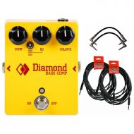 Diamond Bass Compressor Effects Pedal w/ 4 Cables