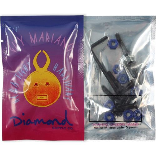  Diamond Supply Co Allen Head Black/Blue Skateboard Hardware Set - 7/8