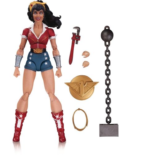  Diamond Comic Distributors Wonder Woman: ~6.75 DC Comics Designer Series Bombshells Action Figure + 1 Official DC Trading Card Bundle (34552)