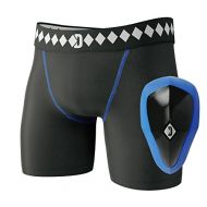 Diamond MMA Athletic Cup Groin Protector & Compression Shorts System with Built-in Jock Strap