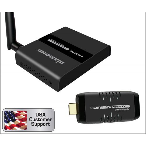  [아마존베스트]Diamond Multimedia Diamond Wireless HDMI Extender Kit, TV Transmitter & Receiver for HD 1080p, Stream Video Content from: Laptops, PC, Cable Box, Satellite Box, Blu-ray, DVD, PS3, PS4, Xbox 360, Xbox