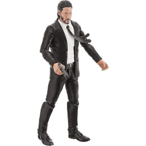 다이아몬드 셀렉트 DIAMOND SELECT TOYS John Wick Deluxe 7-Inch Action Figure Box Set with 16 Plus Articulation Points, Two Pistols, Three Rifles, and Coins (Multicolor)