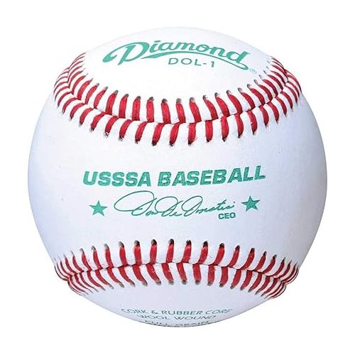  Rods Diamond Sports Baseballs Leather DOL-1 USSSA Three (3) Dozen Case