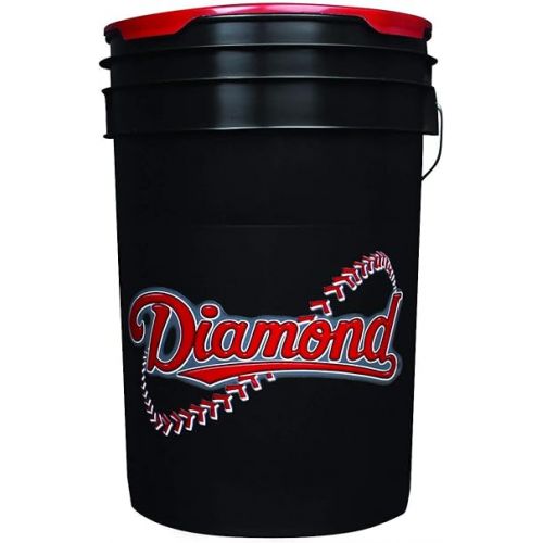  Diamond 6-Gallon Bucket with 30 Diamond DOL-1 HS NFHS Leather Baseballs