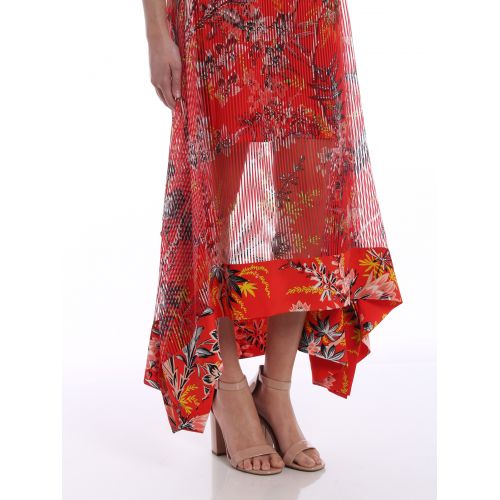  Diane Von Furstenberg Floral asymmetric tiered dress