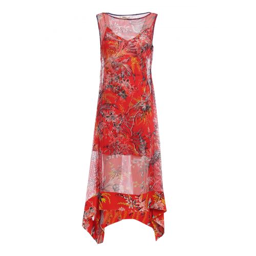  Diane Von Furstenberg Floral asymmetric tiered dress