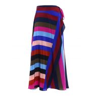 Diane von Furstenberg Multicolour striped silk skirt