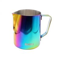 Dianoo Milk Pitcher, Stainless Steel Milk Cup, Good Grip Frothing Pitcher, Coffee Pitcher, Espresso Machines, Milk Frother & Latte Art, 1PCS (350 ML) - Multicolor