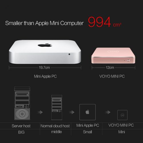  Dianpo VOYO Pocket PC Intel Apollo N4200 License Windows 10 8GB DDR3L RAM+120GB SSD USB3.0 4K HD output VMac Mini PC