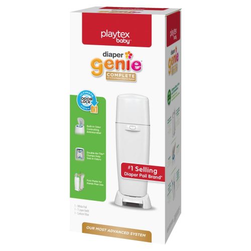  [아마존베스트]Playtex Diaper Genie Complete Diaper Pail, Fully Assembled, with Odor Lock Technology, Includes 1 Pail...