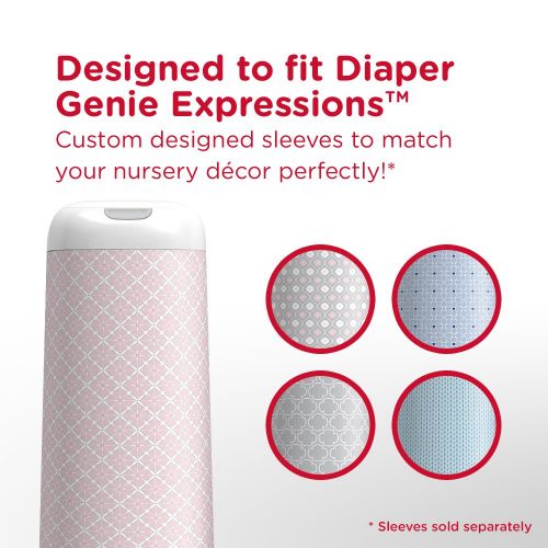  Diaper Genie Playtex Expressions Fabric Sleeve, Grey Clovers
