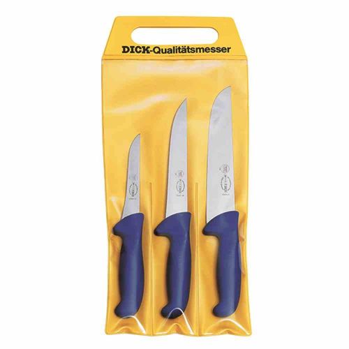  Dick Messer-Set 3T Ergo Grip, Stahl, Blau, 48 x 22 x 1.8 cm, 3-Einheiten