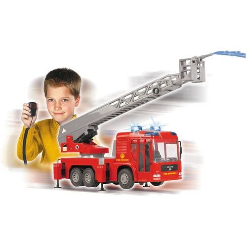 제네릭 Generic Dickie Toys Light and Sound SOS Fire Engine Vehicle with Working Pump