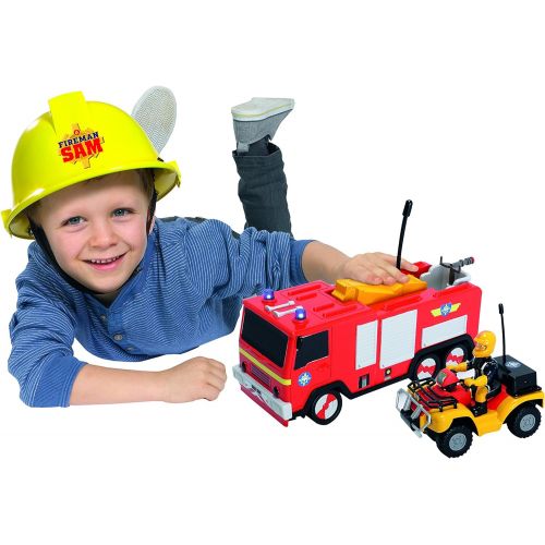  [아마존 핫딜] [아마존핫딜]DICKIE Dickie Toys 203099612 - RC Feuerwehrmann Sam Jupiter, funkferngesteuertes Feuerwehrauto, 22 cm