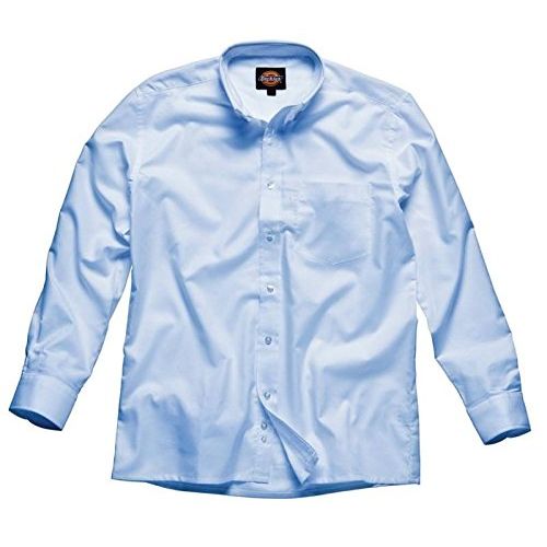  Dickies Long Sleeve Oxford Shirt - White - 17.5