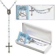 [아마존베스트]Dicksons Blue Boy Baby Blessings Silver Plated 4mm Bead First Rosary