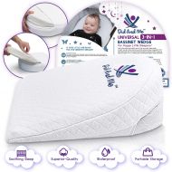 Did and Me Bassinet Wedge Pillow for Baby - Universal - 3 Elevation Options for Better Sleep | Aids in Relieving Reflux | Nasal Congestion | Feeding - Happy Baby and Happy Parents - Cotton Fa