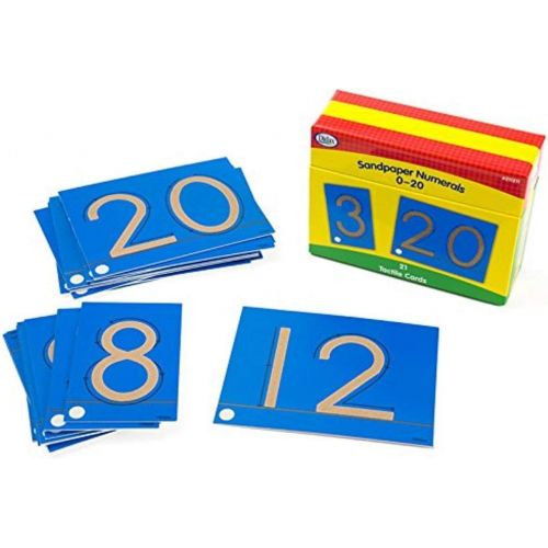  Didax Educational Resources Sandpaper numerals 0-20 Cards