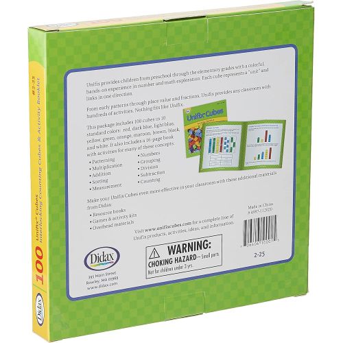  Didax Educational Resources Unifix Cubes Set (100 Pack)