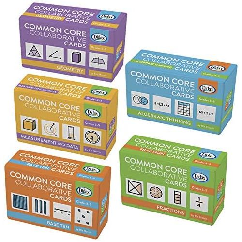  Didax Educational Resources Childrens Common Core Grade 3-5 Collaborative Card Set