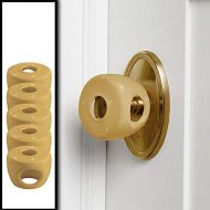 [아마존베스트]Gold - Door knob Baby Safety Cover - 5 Pack - 4 Colors Available - Deter Little Kids from Opening Doors with A Child Proof Door Handle Lock - Diddle