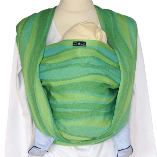  Didymos DIDYMOS Woven Wrap Baby Carrier Waves Lime (Organic Cotton), Size 7