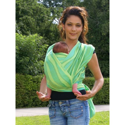  Didymos DIDYMOS Woven Wrap Baby Carrier Waves Lime (Organic Cotton), Size 6