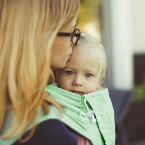  Didymos DIDYMOS DidyKlick Soft Structured Baby Carrier Jade (Organic Cotton), Jade Green/Natural White, One Size