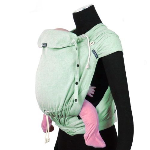  Didymos DIDYMOS DidyKlick Soft Structured Baby Carrier Jade (Organic Cotton), Jade Green/Natural White, One Size