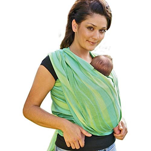  Didymos DIDYMOS Woven Wrap Baby Carrier Waves Lime (Organic Cotton), Size 7
