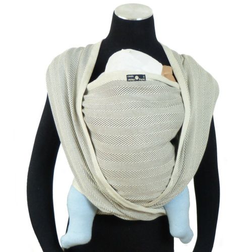  Didymos DIDYMOS Woven Wrap Baby Carrier LiscaHerrinbone Obsidian (Organic Cotton), Size 6