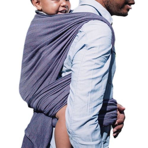  Didymos DIDYMOS Woven Wrap Baby Carrier LiscaHerrinbone Obsidian (Organic Cotton), Size 6