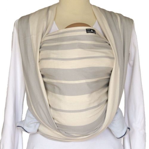  Didymos DIDYMOS Woven Wrap Baby Carrier Standard Stripes Grey (Organic Cotton), Size 7