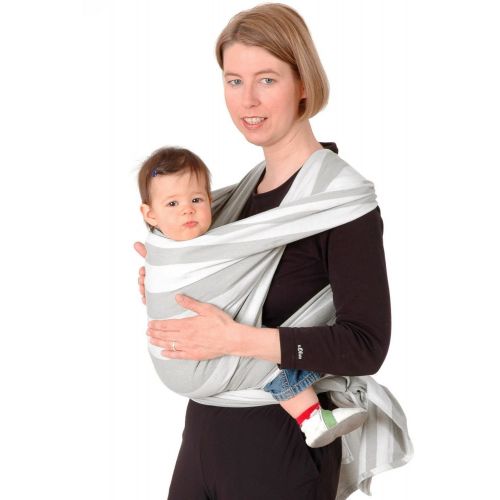  Didymos DIDYMOS Woven Wrap Baby Carrier Standard Stripes Grey (Organic Cotton), Size 7