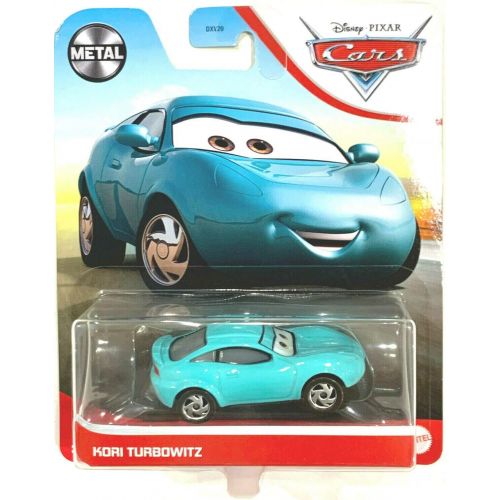  DieCast Disney Pixar Cars Kori Turbowitz (Cyan) 1:55 Scale, Metal Series
