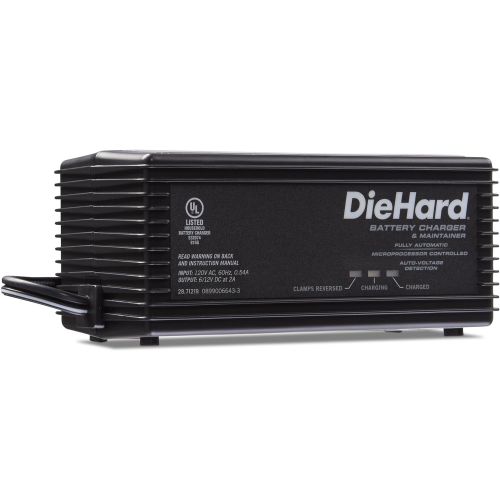  DieHard 71219 6/12V Shelf Smart Battery Charger and 2A Maintainer