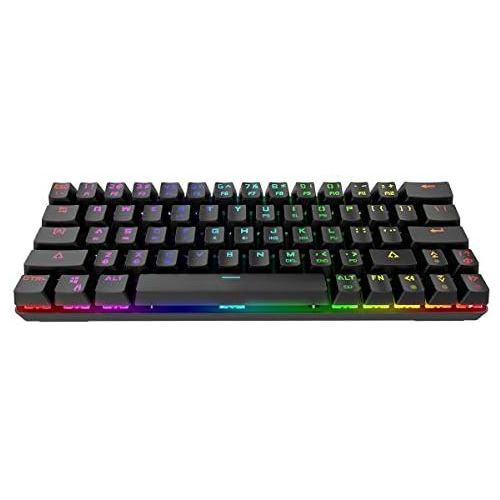  [아마존베스트]Dierya DIERYA Mechanical Gaming Keyboard 60% True RGB Backlit Bluetooth 4.0 Wired/Wireless LED Computer Keyboard for Multi-Device iPhone Android Mobile PC Laptop - Cherry MX Brown Equival