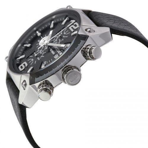  Diesel Mens DZ4341 Black Leather Quartz Watch by Diesel