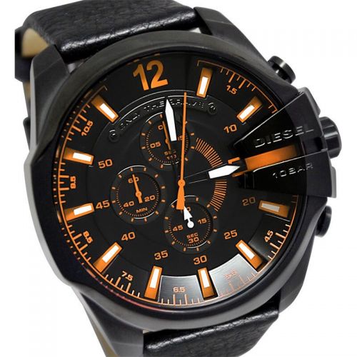  Diesel Mens DZ4291 Black Leather Chronograph Watch by Diesel