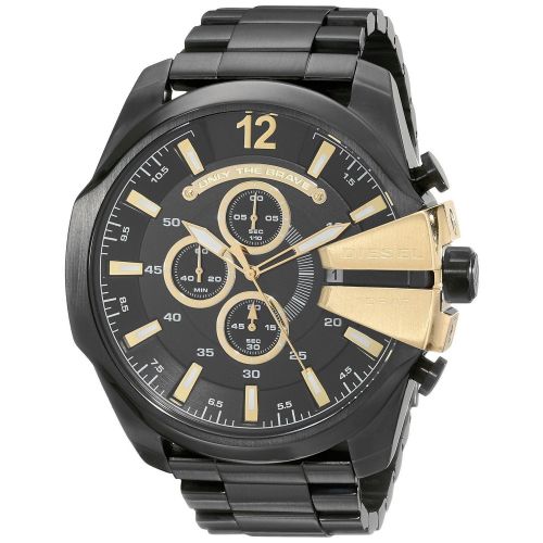  Diesel Mens Black Stainless Steel Quartz Watch by Diesel