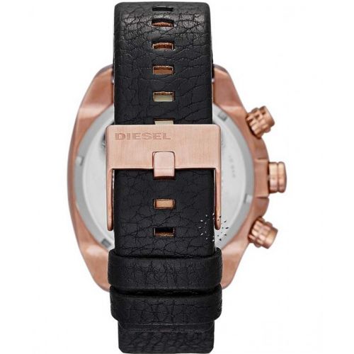  Diesel Mens DZ4297 Overflow Black Leather Strap Watch by Diesel