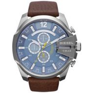 Diesel Mens DZ4281 Mega Chief Brown Leather Analog Watch by Diesel