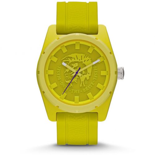  Diesel Unisex DZ1626 Yellow Silicone Strap Watch by Diesel