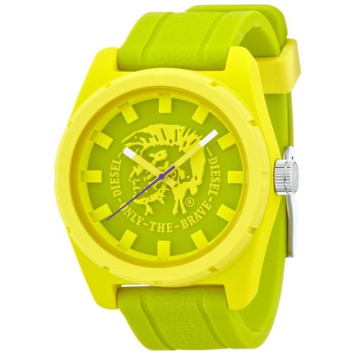  Diesel Unisex DZ1626 Yellow Silicone Strap Watch by Diesel