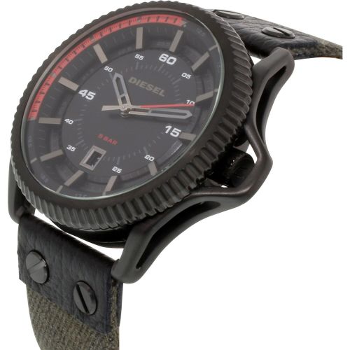  Diesel Mens Rollcage DZ1728 Black Cloth Quartz Dress Watch by Diesel