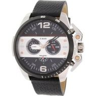 Diesel Mens DZ4361 Black Leather Quartz Dress Watch by Diesel