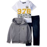 Diesel Baby Boys T-Shirt, Sweatshirt and Pant Set